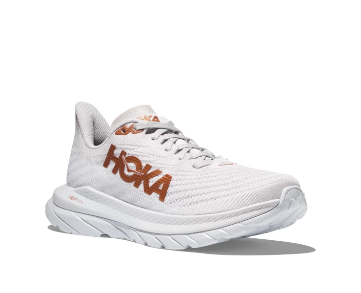 Hoka White/Copper Mach 5 Women's Race Shoes 1127894-WCPP