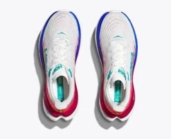 Hoka White/Flame Mach 5 Women's Running Shoes 1127894-WFM -Vogue Shoes 1127894 wfm 2 resized