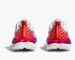 Hoka White/Flame Mach 5 Women's Running Shoes 1127894-WFM -Vogue Shoes 1127894 wfm 5 resized