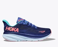 Hoka Bellwether Blue/Ceramic Clifton 9 Women's Running Shoes 1127896-BBCRM