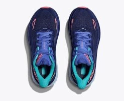 Hoka Bellwether Blue/Ceramic Clifton 9 Women's Running Shoes 1127896-BBCRM -Vogue Shoes 1127896 bbcrm 2 1 resized