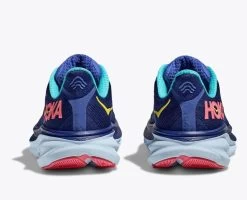 Hoka Bellwether Blue/Ceramic Clifton 9 Women's Running Shoes 1127896-BBCRM -Vogue Shoes 1127896 bbcrm 5 2 resized