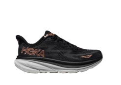 Hoka Black/Rose Gold Clifton 9 Women's Running Shoes 1127896-BRGL