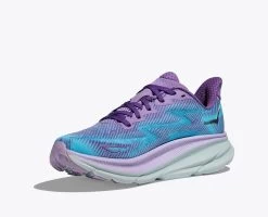 Hoka Chalk Violet/Pastel Lilac Clifton 9 Women's Running Shoes 1127896-CVPL -Vogue Shoes 1127896 cvpl 3 1 resized