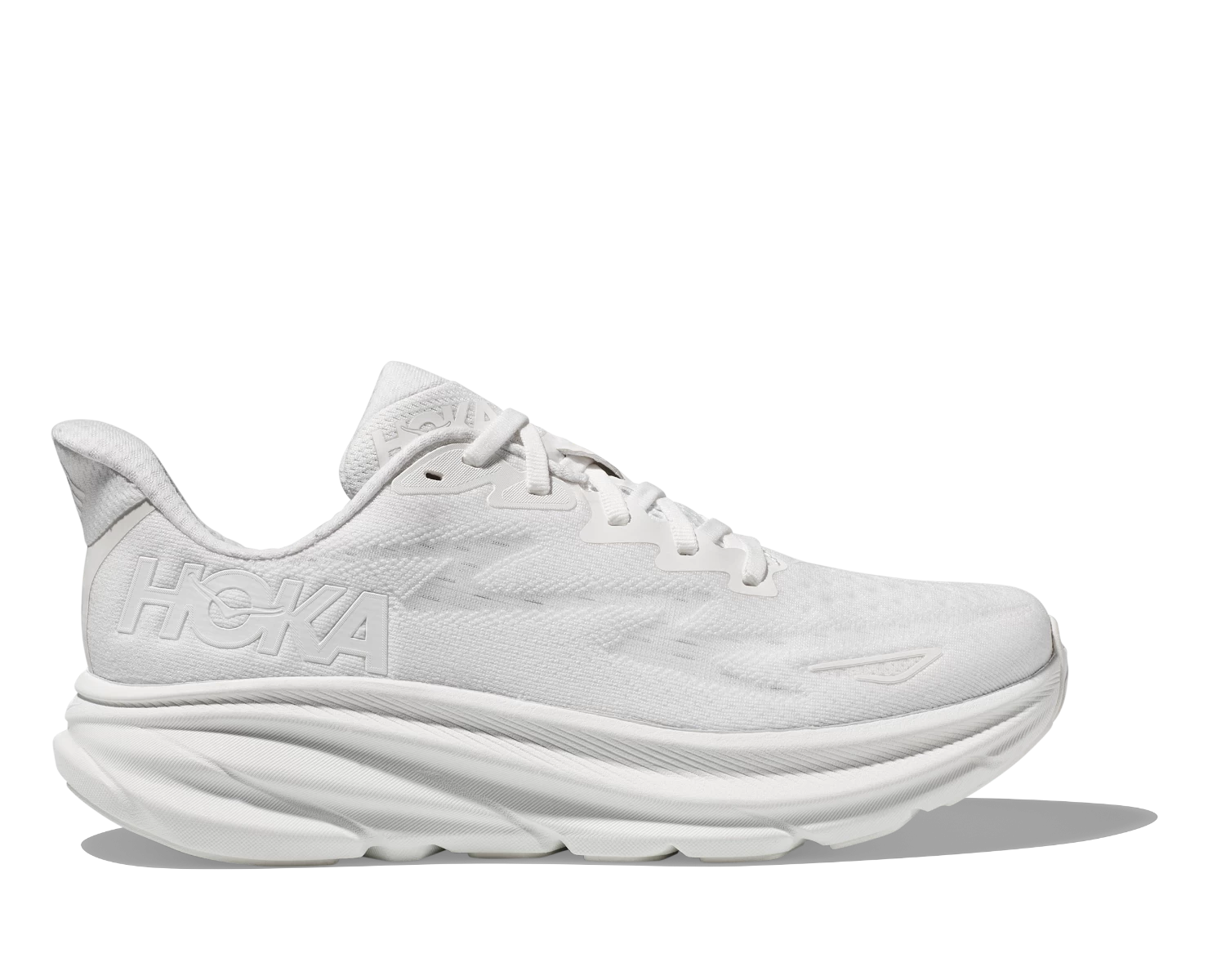 Hoka Clifton 9 White/White Women's Running Shoes 1127896-WWH 4 Hoka Clifton 9 White/White Women's Running Shoes 1127896-WWH - Image 2