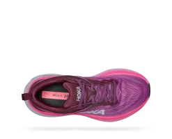 Hoka Beautyberry/Grape Wine Bondi 8 Womens Athletic Shoes 1127952-BGWN -Vogue Shoes 1127952 bgwn 5 resized