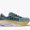 Hoka Goblin Blue/Mountain Spring Bondi 8 Wide Width Men's Athletic Shoes 1127953-GBMS -Vogue Shoes 1127953 and 1123202 gbms 1 resized