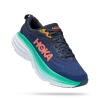 Hoka Outer Space/Bellwether Blue Bondi 8 Wide Width Womens Athletic Shoes 1127954-OSBB -Vogue Shoes 1127954 osbb 1 resized