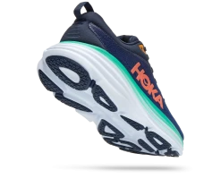 Hoka Outer Space/Bellwether Blue Bondi 8 Wide Width Womens Athletic Shoes 1127954-OSBB -Vogue Shoes 1127954 osbb 3 resized