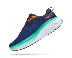 Hoka Outer Space/Bellwether Blue Bondi 8 Wide Width Womens Athletic Shoes 1127954-OSBB -Vogue Shoes 1127954 osbb 4 resized