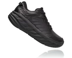 Hoka Black Bondi SR Wide Width Mens Running Shoes 1129350-BBLC