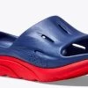 Hoka Bellwether Blue/Red Alert Women's Slides 1135061-BBRA -Vogue Shoes 11345061 bbra 6 1 resized