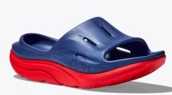 Hoka Bellwether Blue/Red Alert Women's Slides 1135061-BBRA