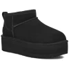 Ugg Black Classic Ultra Mini Platform Women's Boots 1135092-BLK -Vogue Shoes 1135092 blk 2 white bkg resized