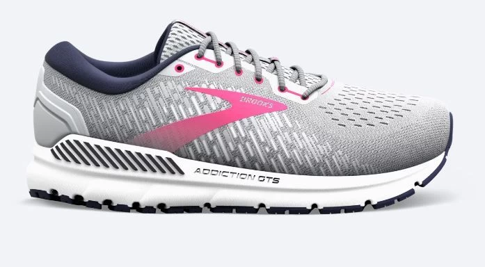 Brooks Oyster/Peacoat/Lilac Rose Addiction GTS 15 Womens Running Shoes 120352-054 4 Brooks Oyster/Peacoat/Lilac Rose Addiction GTS 15 Womens Running Shoes 120352-054 - Image 2