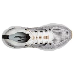 Brooks White/Black/Cream Glycerin StealthFit 20 Women's Road Running Shoes 120372-163 -Vogue Shoes 120372163 3 resized