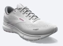 Brooks White/Oyster/Viola Ghost 15 Womens Running Shoes 120380-195