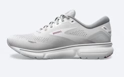 Brooks White/Oyster/Viola Ghost 15 Womens Running Shoes 120380-195 -Vogue Shoes 120380 195 3