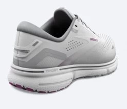 Brooks White/Oyster/Viola Ghost 15 Womens Running Shoes 120380-195 -Vogue Shoes 120380 195 4
