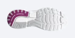 Brooks White/Oyster/Viola Ghost 15 Womens Running Shoes 120380-195 -Vogue Shoes 120380 195 5