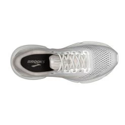 Brooks White/Crystal Grey/Glass Women's Ghost 15 Running Shoes 120380-189 -Vogue Shoes 120380189 o resized