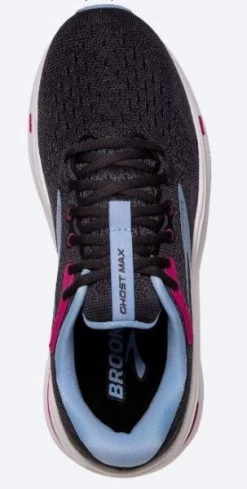 Brooks Ebony/Open Air/Lilac Rose Ghost Max Women's Running Shoes 120395-082 -Vogue Shoes 120395 082 3 resized 1