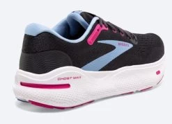 Brooks Ebony/Open Air/Lilac Rose Ghost Max Women's Running Shoes 120395-082 -Vogue Shoes 120395 082 5 resized 1