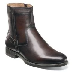 Florsheim Midtown Plain Toe Boot Brown Leather Mens Dress 12140-200