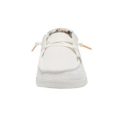 Hey Dude White Crochet Wendy Boho Womens Casual Shoes 121410164 -Vogue Shoes 121410164 04 resized