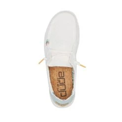 Hey Dude White Crochet Wendy Boho Womens Casual Shoes 121410164 -Vogue Shoes 121410164 06 resized