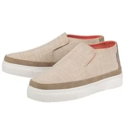 Hey Dude Beige Peyton Chambray Women's Shoes 121790522 -Vogue Shoes 121790522 2