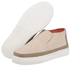 Hey Dude Beige Peyton Chambray Women's Shoes 121790522 -Vogue Shoes 121790522 3