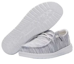 Hey Dude Glacier Grey Wendy Sox Womens Casual Shoes 121922672