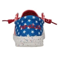 Hey Dude Red/White/Blue Wendy Sox Americana Tri Womens Casual Shoes 122342143 -Vogue Shoes 122342143 wendy sox tri americana left 5 resized