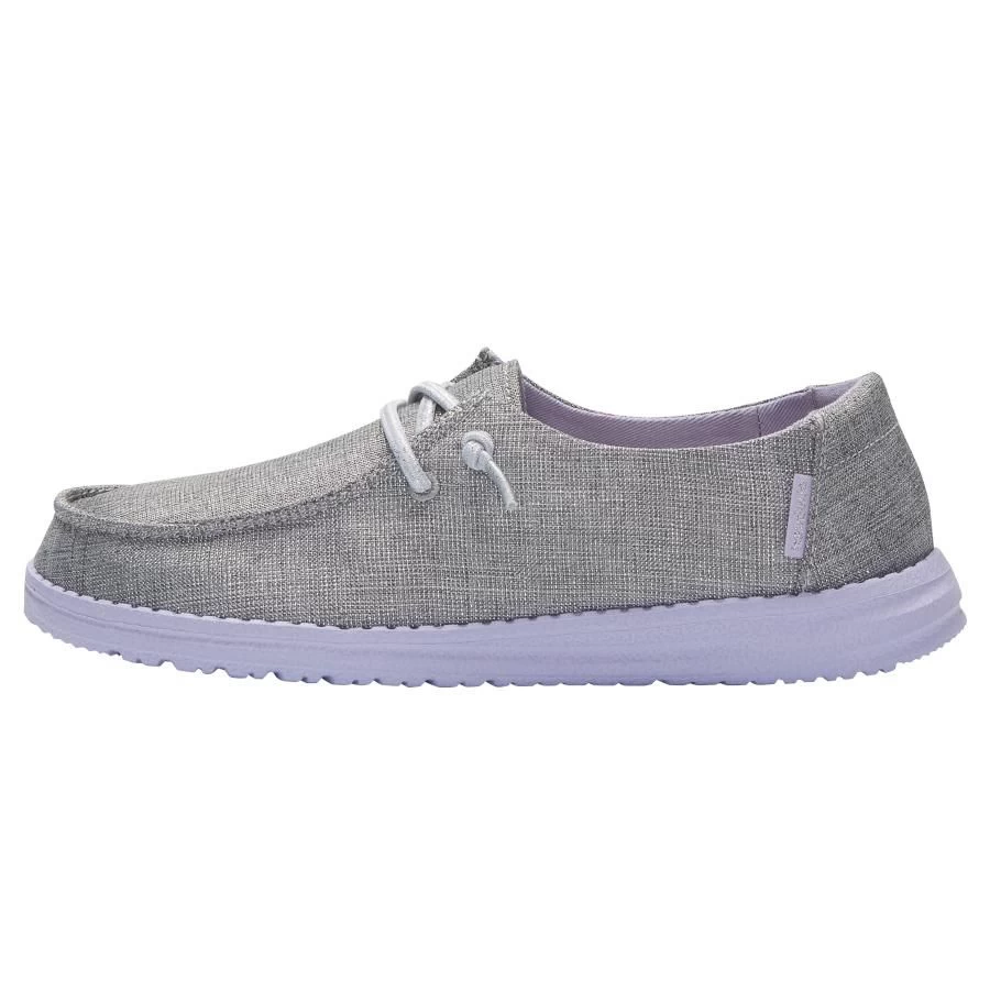 Hey Dude Sparkling Grey Lilac Wendy Youth Sparkling Girls Casual Shoes 130123166 3 Hey Dude Sparkling Grey Lilac Wendy Youth Sparkling Girls Casual Shoes 130123166