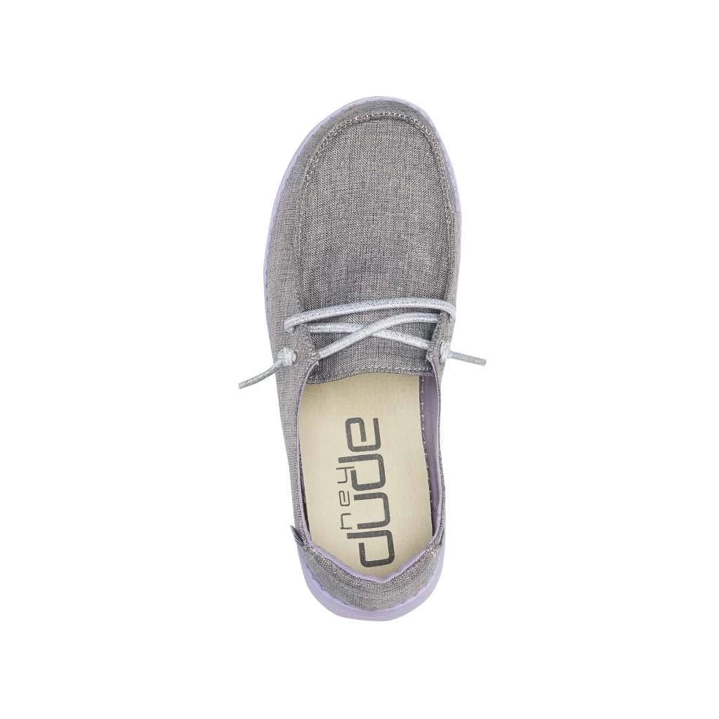 Hey Dude Sparkling Grey Lilac Wendy Youth Sparkling Girls Casual Shoes 130123166 8 Hey Dude Sparkling Grey Lilac Wendy Youth Sparkling Girls Casual Shoes 130123166 - Image 6