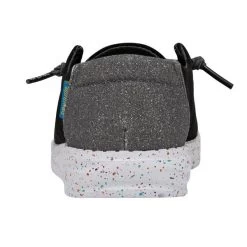 Hey Dude Disco Black With Grey Glitter Wendy Youth Casual Shoes 130124862 -Vogue Shoes 130124862 wendy youth disco black left 5 resized