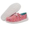 Hey Dude Pink Sprinkles Wendy Youth Print Casual Shoes 130125037 -Vogue Shoes 130125037