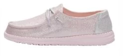 Hey Dude Sparkling Pink Wendy Youth Canvas Shoes 130126833 -Vogue Shoes 130126833 1