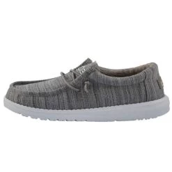 Hey Dude Linen Stone Wally Youth Boys Casual Shoes 130130704 -Vogue Shoes 130130704 1 resized