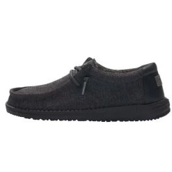 Hey Dude Black Wally Youth Casual Shoes 130134900 -Vogue Shoes 130134900 wally youth black 01 resized