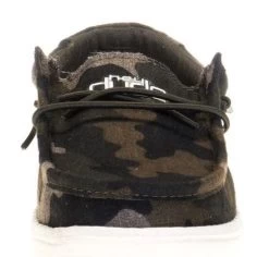 Hey Dude Wally Linen Camo Youth Kids Casual Shoes 130157003 11 Hey Dude Wally Linen Camo Youth Kids Casual Shoes 130157003 -Vogue Shoes 130157003 1