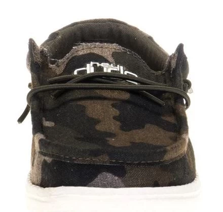 Hey Dude Wally Linen Camo Youth Kids Casual Shoes 130157003 7 Hey Dude Wally Linen Camo Youth Kids Casual Shoes 130157003 - Image 5