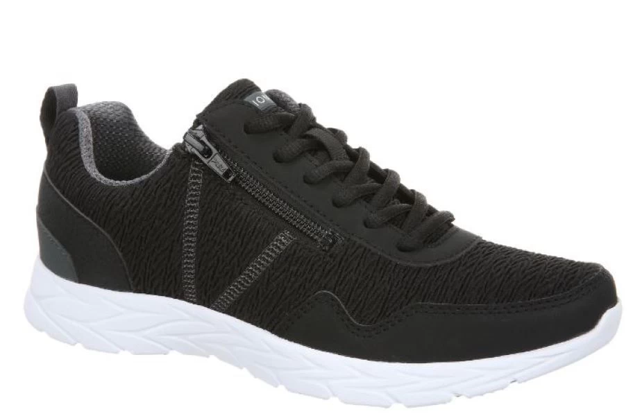 Vionic Black Jetta Womens Zip Entry Athletic Sneakers 1308151-001 3 Vionic Black Jetta Womens Zip Entry Athletic Sneakers 1308151-001