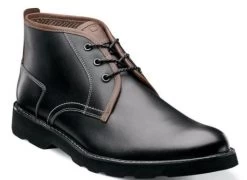 Florsheim Black Casey Plain Toe Chukka Mens Boots 13255-001
