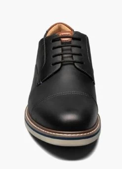 Florsheim Black CH Norwalk Cap Toe Oxford Men's Dress Shoes 13368-010 -Vogue Shoes 13368 010 6 resized