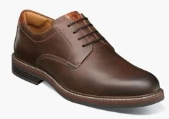 Florsheim Brown Norwalk Plain Toe Oxford Men's Dress Shoes 11369-215