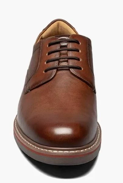 Florsheim Cognac Tumbled Norwalk Plain Toe Oxford Men's Dress Shoes 13369-222 5 Florsheim Cognac Tumbled Norwalk Plain Toe Oxford Men's Dress Shoes 13369-222 - Image 3