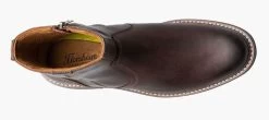 Florsheim Brown CH Norwalk Plain Toe Mens Side Zip Casual Boots 13393-215 -Vogue Shoes 13393 215 4 resized