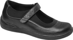 14375-99 Rose Black Lightweight Comfort Velcro Drew Womens Shoes